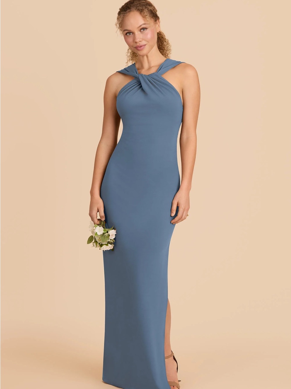 Long formal dress Dusty Blue